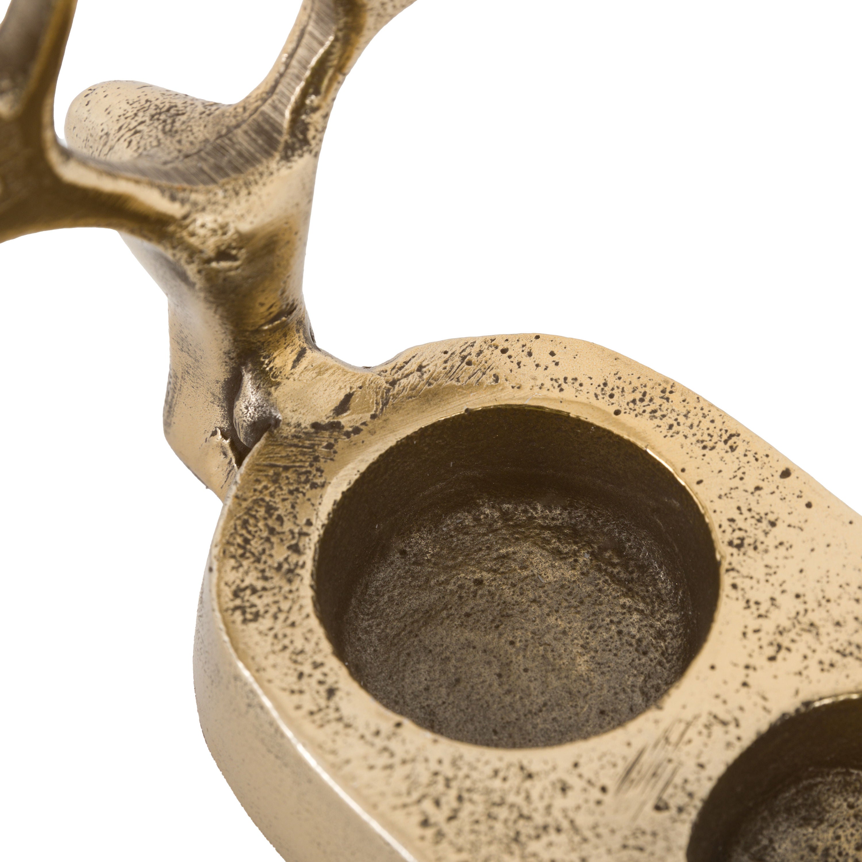Stag Gold Trio Tealight Holder